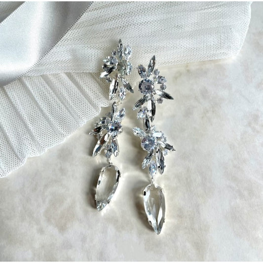 【ピアス・イヤリング】zele ジルコニアブライダルピアス 【結婚式 ピアス イヤリング】