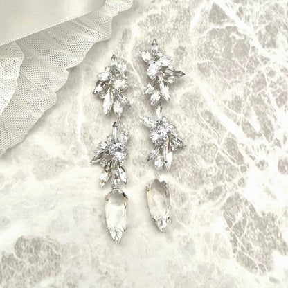 【ピアス・イヤリング】zele ジルコニアブライダルピアス 【結婚式 ピアス イヤリング】