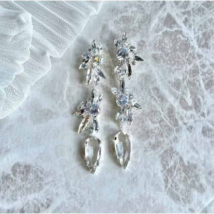 【ピアス・イヤリング】zele ジルコニアブライダルピアス 【結婚式 ピアス イヤリング】