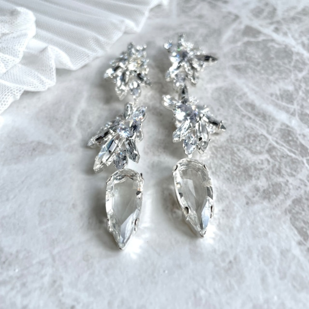 【ピアス・イヤリング】zele ジルコニアブライダルピアス 【結婚式 ピアス イヤリング】
