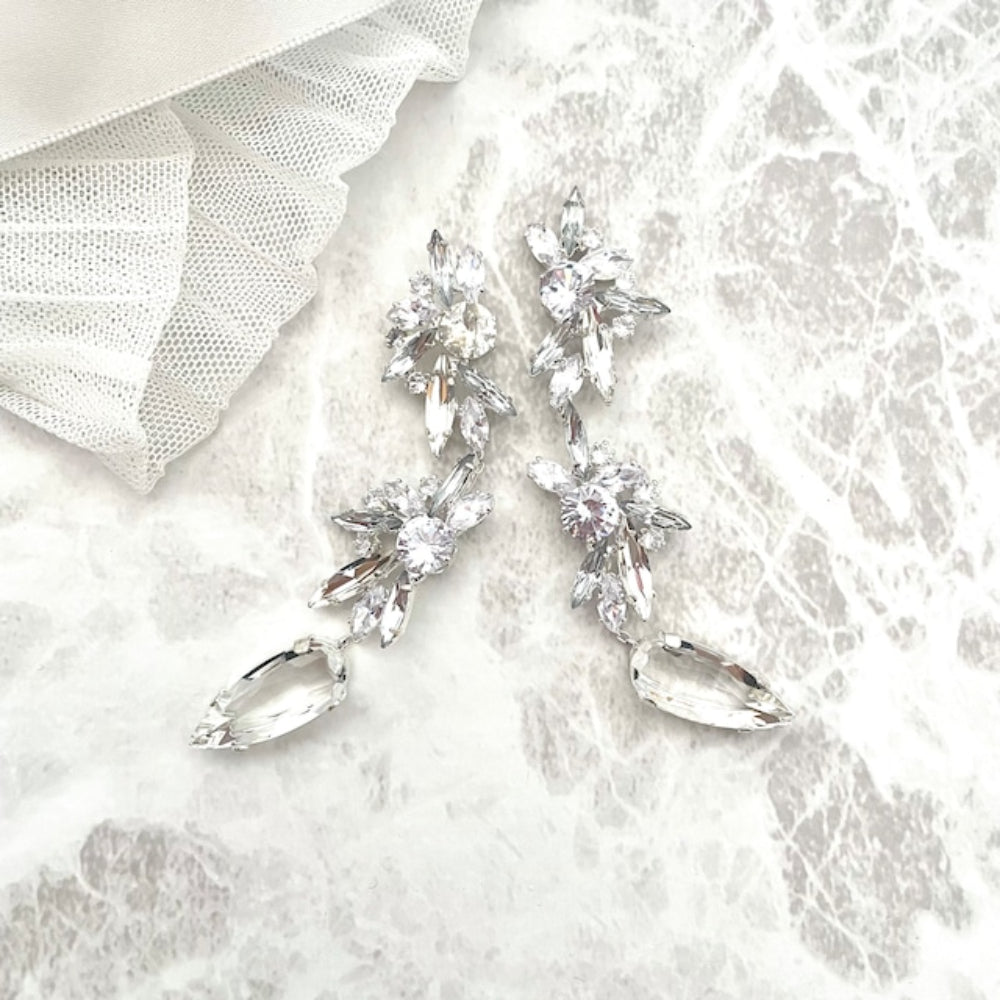 【ピアス・イヤリング】zele ジルコニアブライダルピアス 【結婚式 ピアス イヤリング】