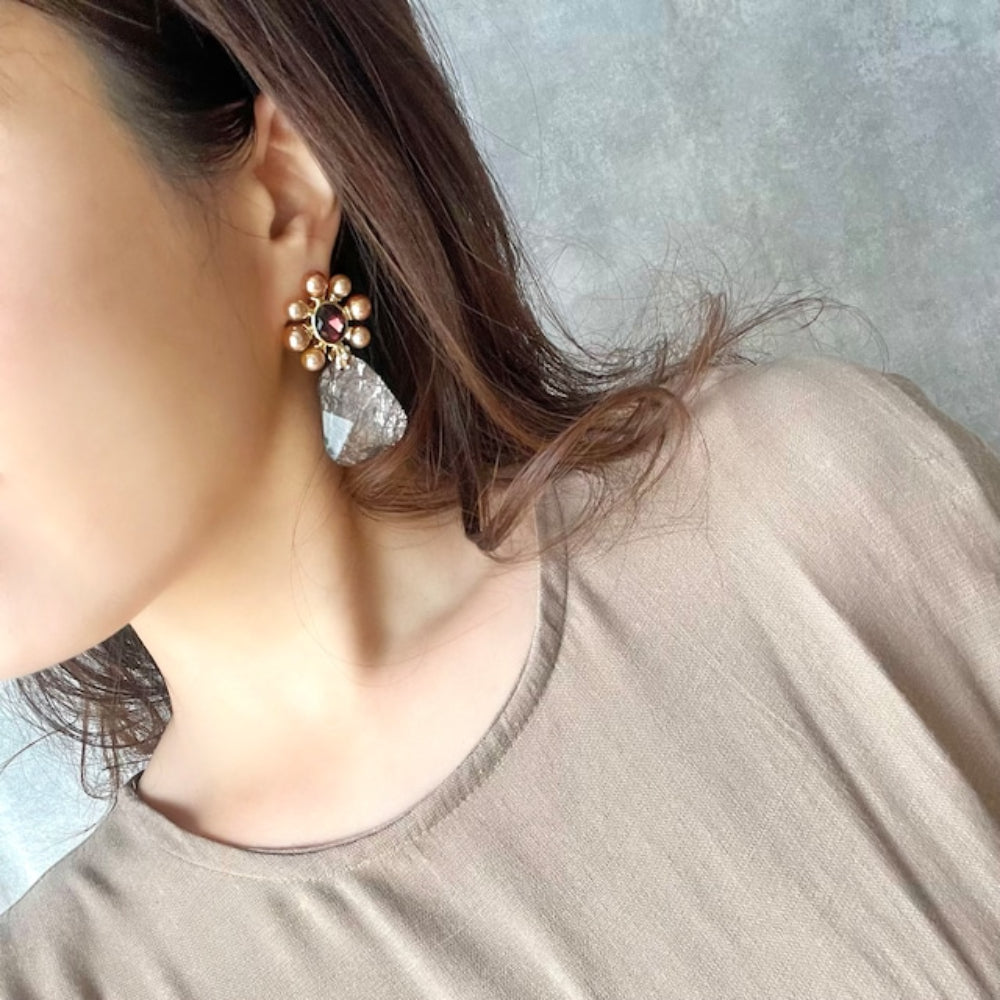 【ピアス・イヤリング】galet カジュアルピアス 【結婚式 ピアス イヤリング】