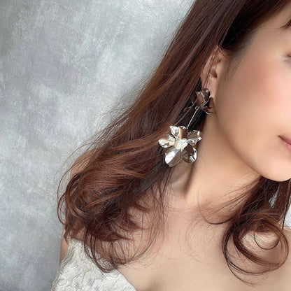 【ピアス】cri 大ぶりウェディングピアス【結婚式　ピアス　イヤリング】