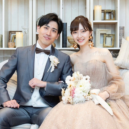 【ピアス】cri 大ぶりウェディングピアス【結婚式　ピアス　イヤリング】