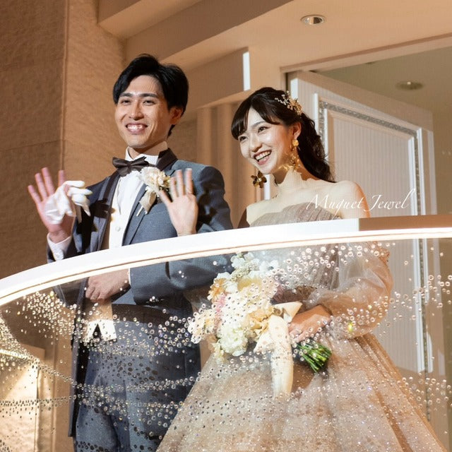 【ピアス】cri 大ぶりウェディングピアス【結婚式　ピアス　イヤリング】