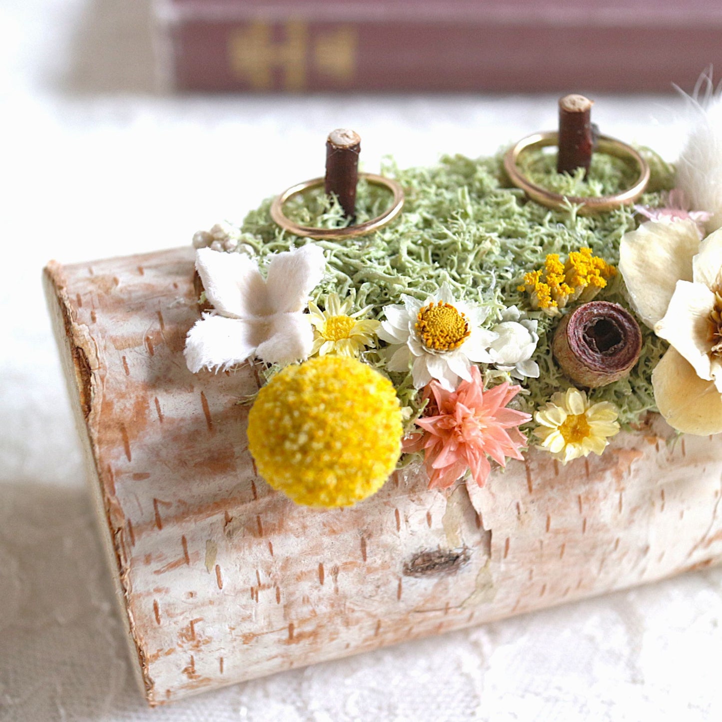 白樺のリングピロー