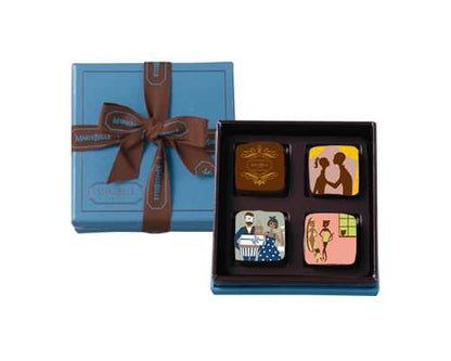 ブルーボックス(4個入り)【チョコ マリベル】 【結婚式 ギフト 食品 引き菓子 洋菓子】