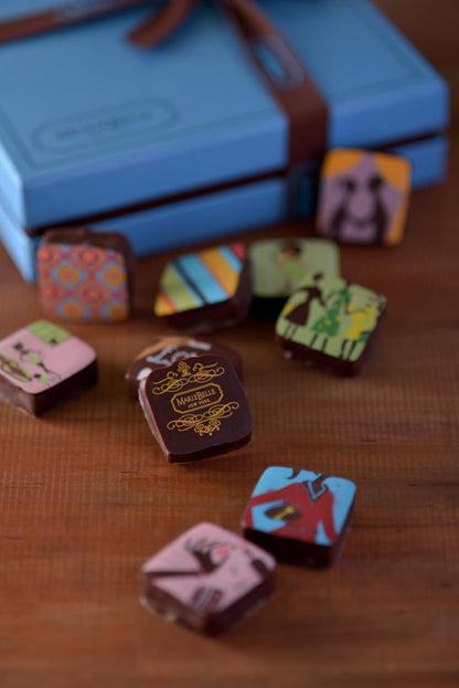 ブルーボックス(4個入り)【チョコ マリベル】 【結婚式 ギフト 食品 引き菓子 洋菓子】