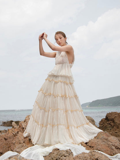 ティアードドレス【ウェディングドレス オーダー レンタル】
