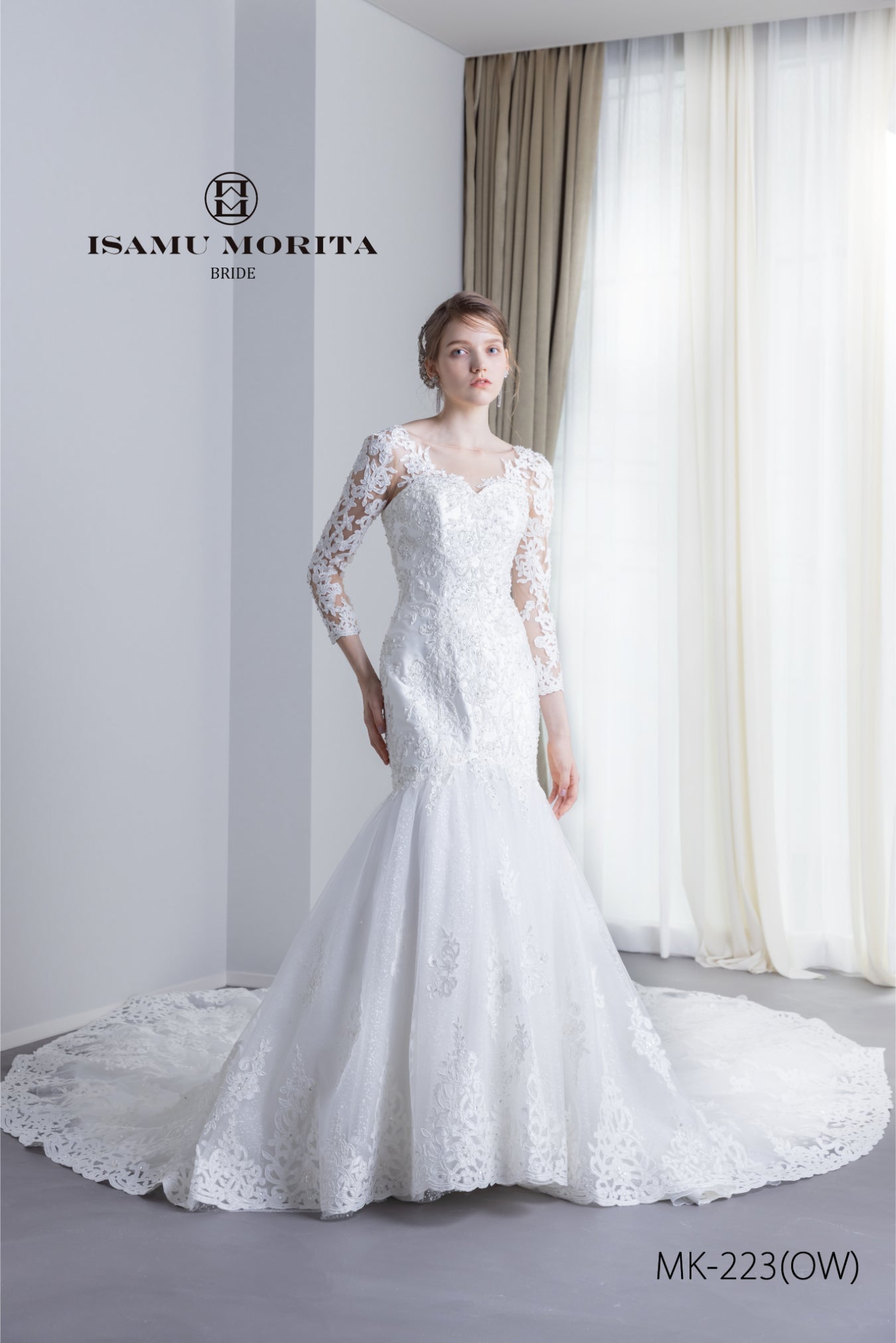 エレン MK-223(OW)【ウェディングドレスレンタル】