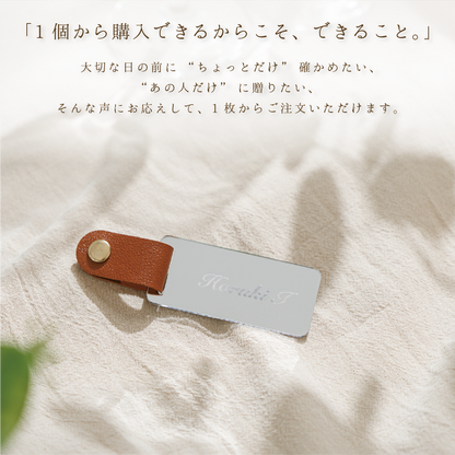 「1個から購入可能」ゴールド・シルバーアクリル席札（長方形）｜レザーベルト・ボールチェーン・エスコートカード・ネームタグ