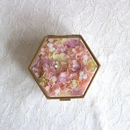 あじさいのボックスリングピロー