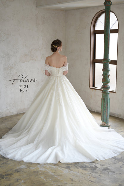 エフィ Fi-34-Ivory【ウェディングドレスレンタル】