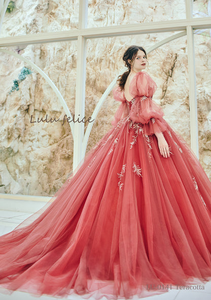 スカーレット LU-0141-Teracotta【カラードレス】