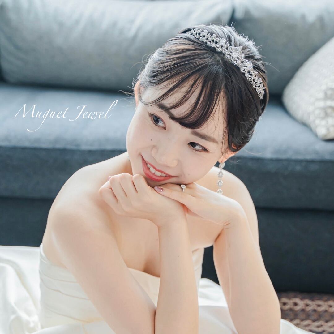 【レンタル3泊4日】アイボリーアンドコー クレメンタイン ティアラ(Ivory&Co./Clementine tiara)【結婚式　ヘアアクセサリー　レンタル】