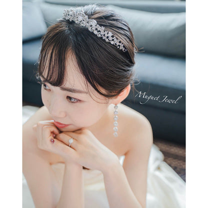 【レンタル3泊4日】アイボリーアンドコー クレメンタイン ティアラ(Ivory&Co./Clementine tiara)【結婚式　ヘアアクセサリー　レンタル】