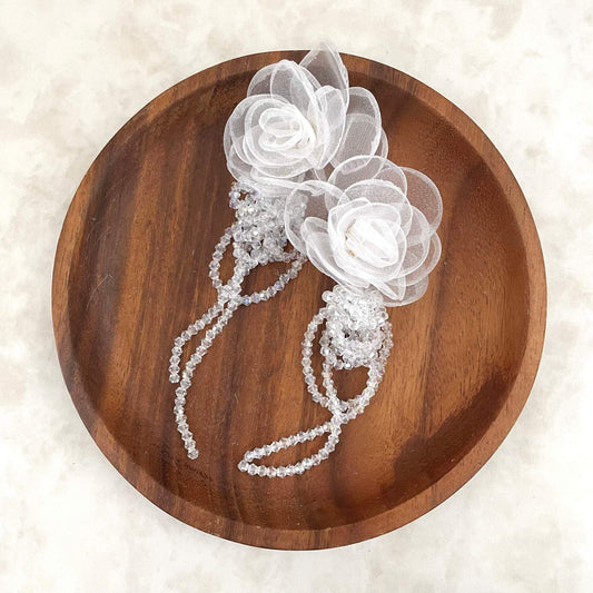 kuku フラワービーズウェディングピアス【結婚式 ピアス イヤリング】