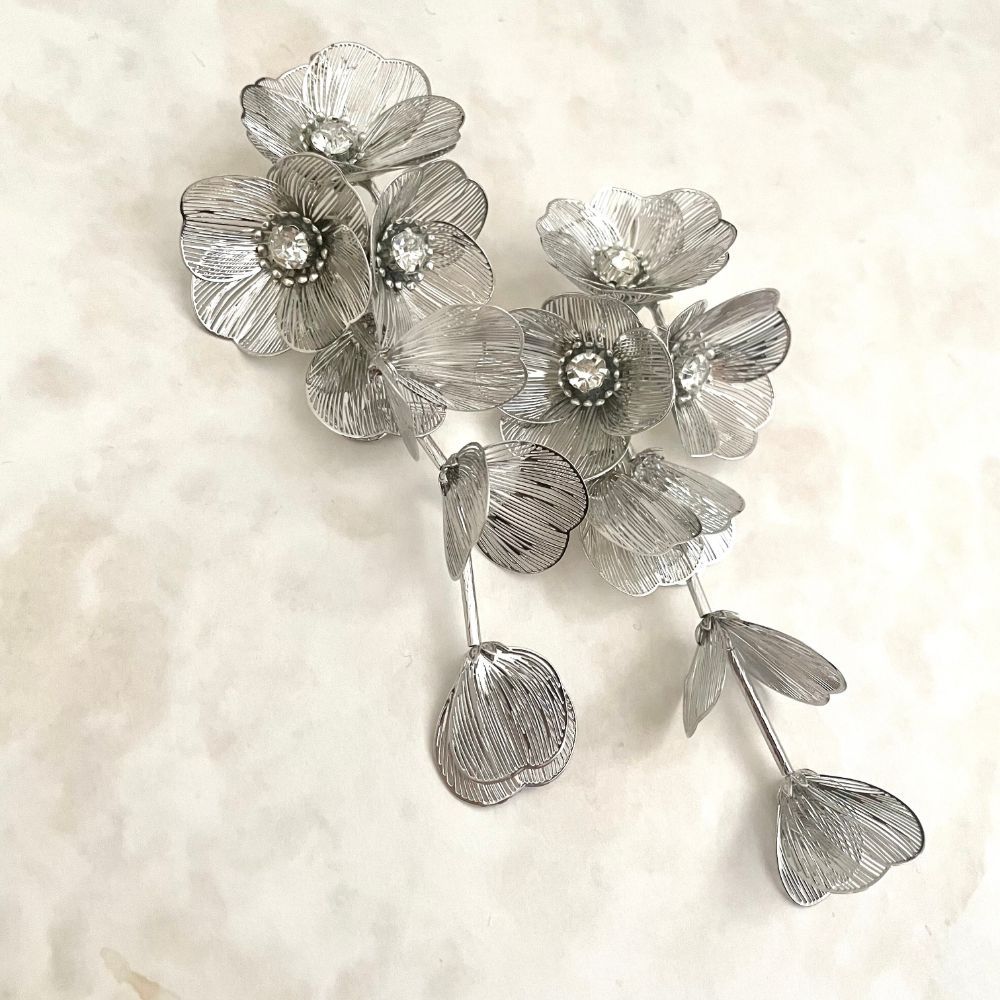 【ピアス】coron ウェディングフラワーピアス【結婚式 ピアス イヤリング】