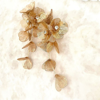 【ピアス】coron ウェディングフラワーピアス【結婚式 ピアス イヤリング】
