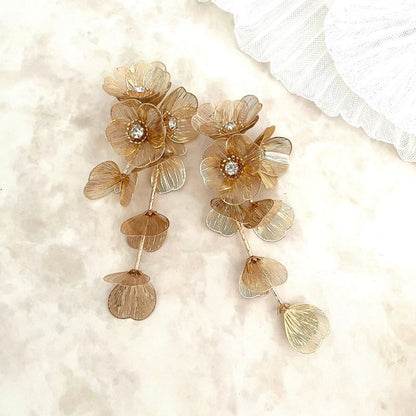 【ピアス】coron ウェディングフラワーピアス【結婚式 ピアス イヤリング】