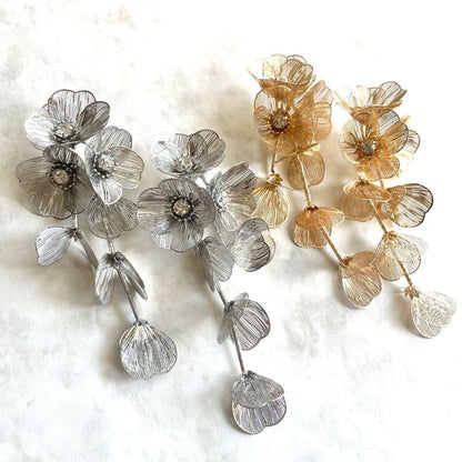 【ピアス】coron ウェディングフラワーピアス【結婚式 ピアス イヤリング】