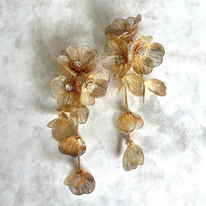 【ピアス】coron ウェディングフラワーピアス【結婚式 ピアス イヤリング】