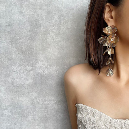 【ピアス】coron ウェディングフラワーピアス【結婚式 ピアス イヤリング】