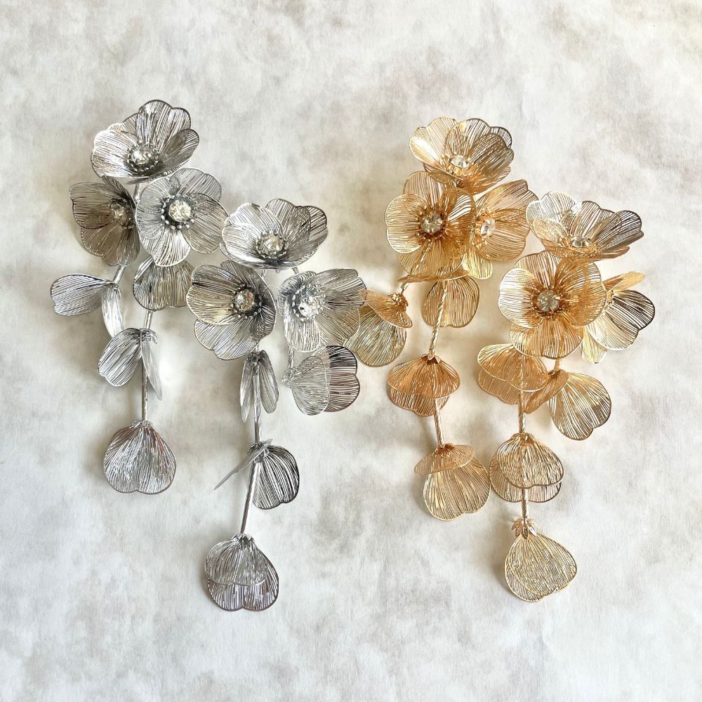 【ピアス】coron ウェディングフラワーピアス【結婚式 ピアス イヤリング】