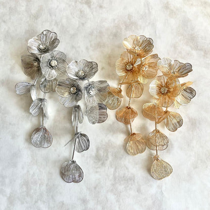 【ピアス】coron ウェディングフラワーピアス【結婚式 ピアス イヤリング】