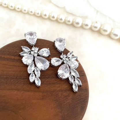 【ピアス】rira ブラダイルジルコニアピアス【結婚式 ピアス イヤリング】