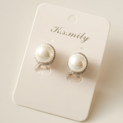 【ピアス】ジルコニア パール ビジュー ウェディング ブライダルピアス q18 【結婚式 ピアス イヤリング】