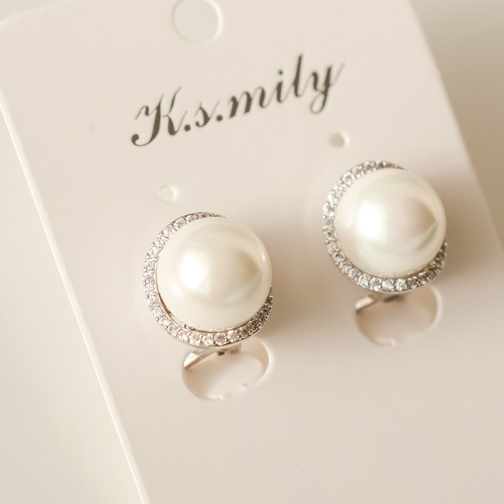 【ピアス】ジルコニア パール ビジュー ウェディング ブライダルピアス q18 【結婚式 ピアス イヤリング】