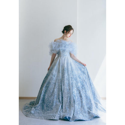 KH-0574(BU)【結婚式 カラードレス レンタル】