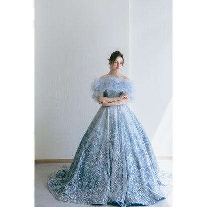 KH-0574(BU)【結婚式 カラードレス レンタル】