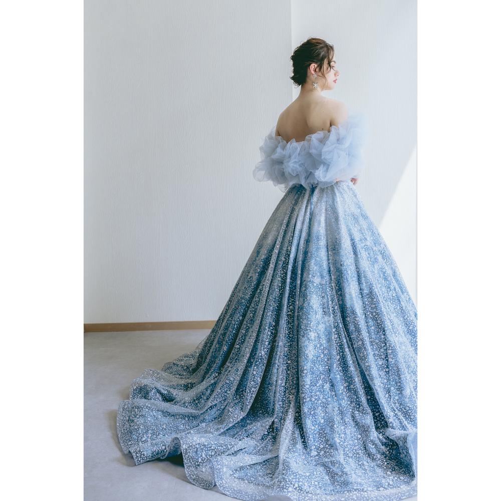 KH-0574(BU)【結婚式 カラードレス レンタル】