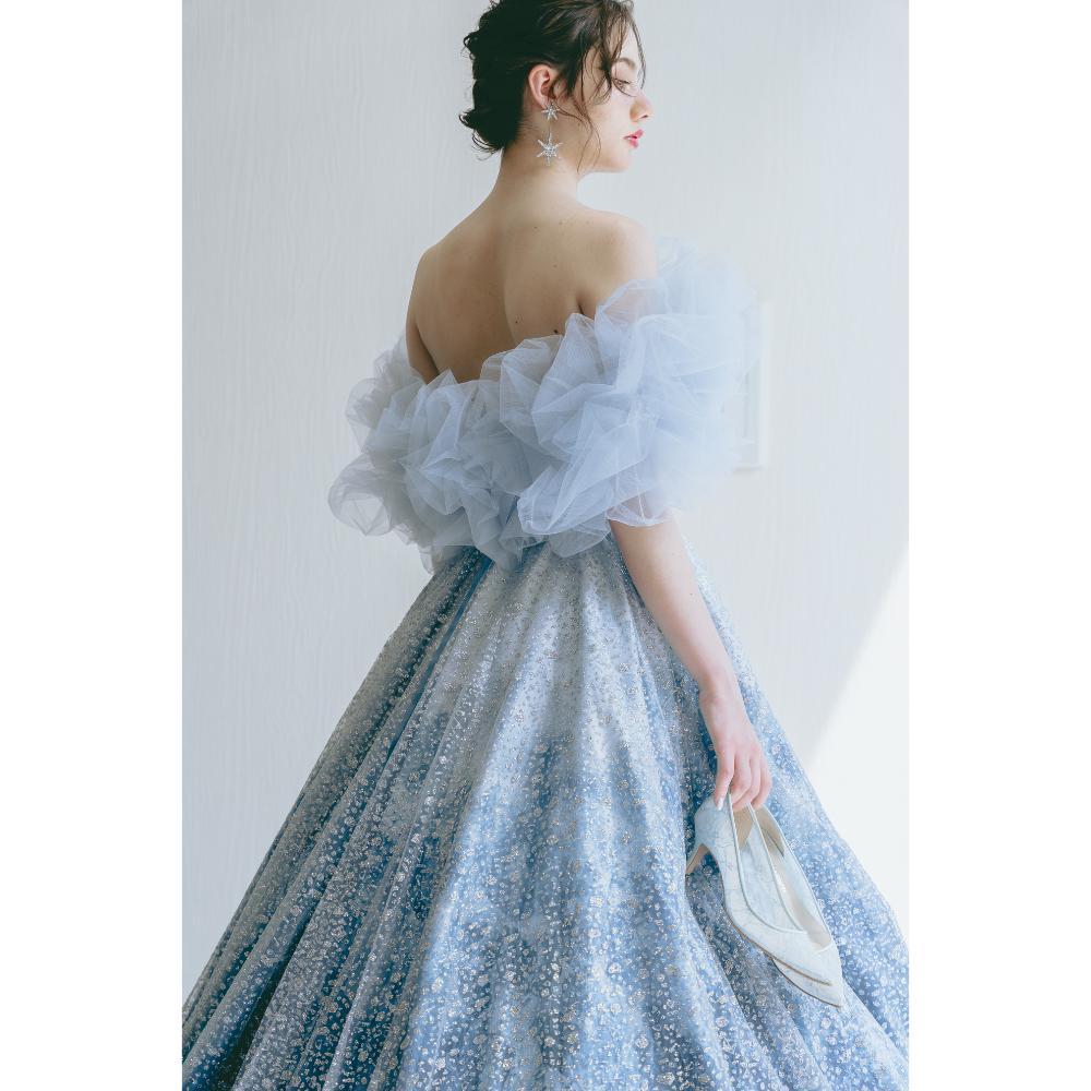 KH-0574(BU)【結婚式 カラードレス レンタル】