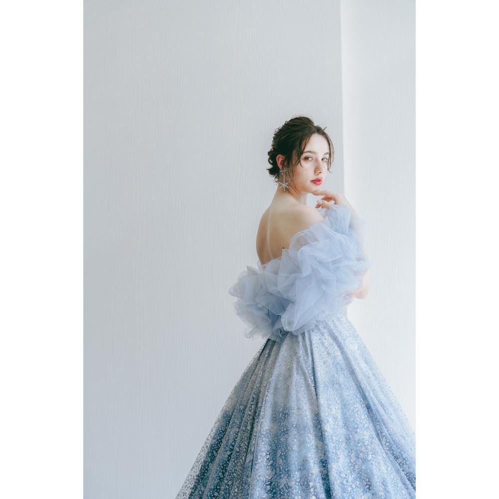 KH-0574(BU)【結婚式 カラードレス レンタル】