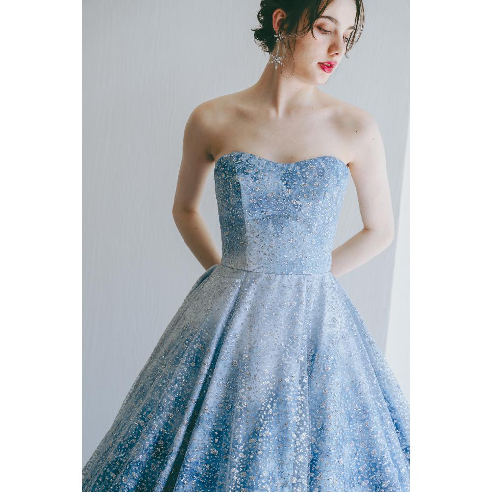 KH-0574(BU)【結婚式 カラードレス レンタル】