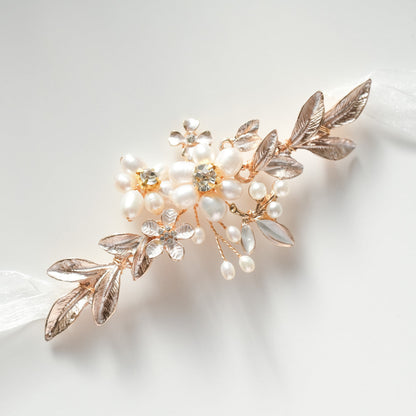 ブライダルブレスレット 小枝ブレスレット ビジュー パール r7 【結婚式 ブレスレット】