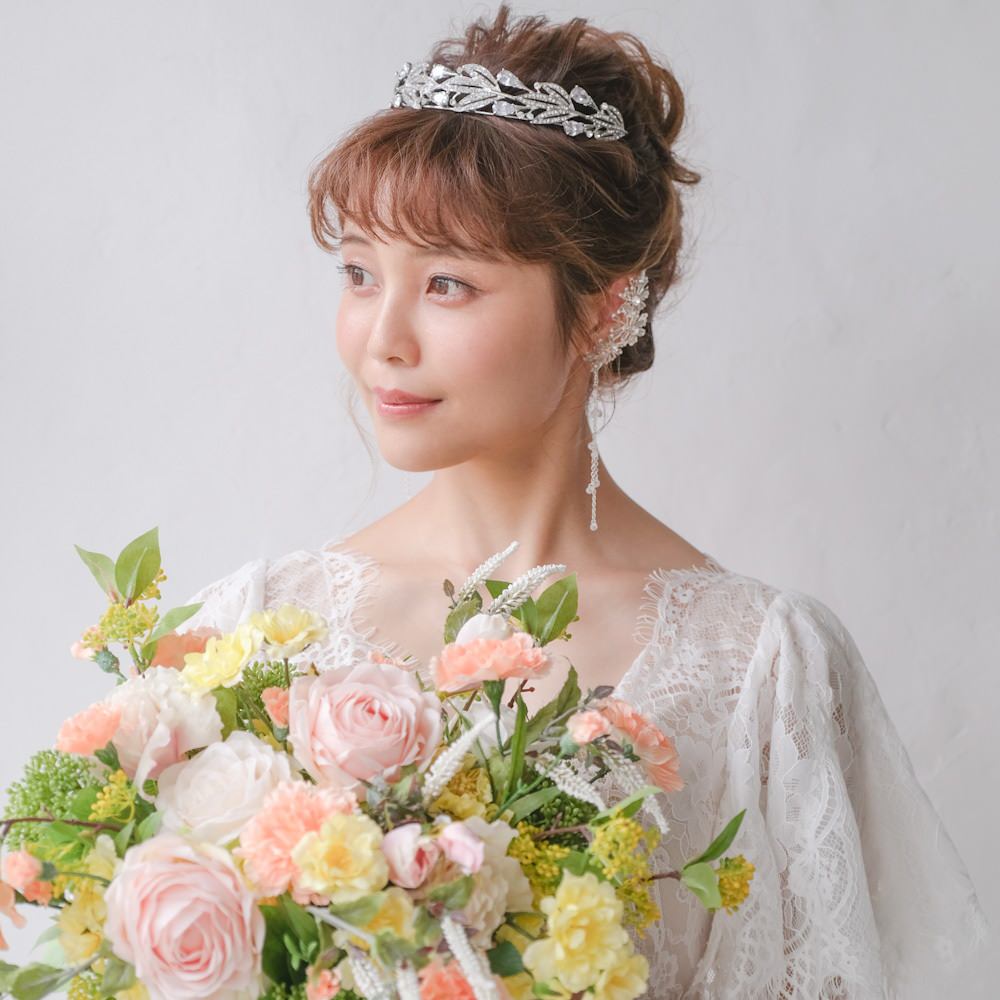 【イヤリング】ブライダルイヤリング イヤーカフ ラインイヤリング シルバー r8 【結婚式 ピアス イヤリング】