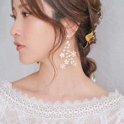 【ピアス】ジルコニア ビジュー ウェディング ブライダルピアス ゴールド r12 【結婚式 ピアス イヤリング】