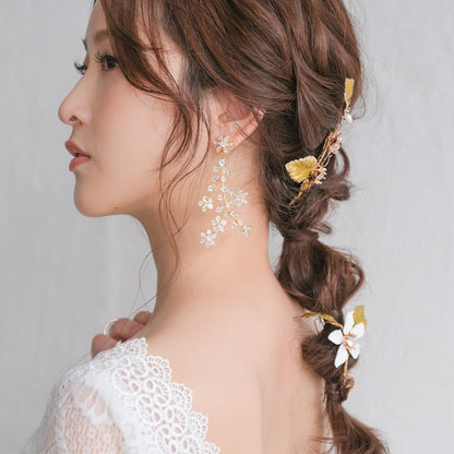 【ピアス】ジルコニア ビジュー ウェディング ブライダルピアス ゴールド r12 【結婚式 ピアス イヤリング】