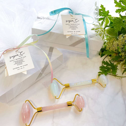 天然石美容ローラー 【結婚式 ギフト 美容グッズ】