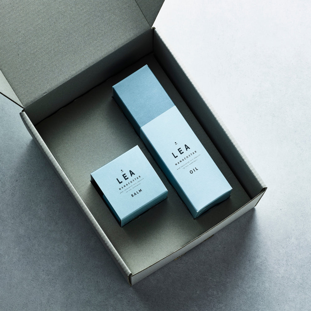 LEA メイクバーム&ヘアオイルギフトボックスセット【結婚式 引き出物 美容グッズ ヘアケア】