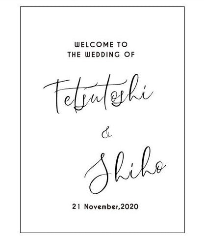 A2 welcomeboard ゴールドミラー 【結婚式 ウェルカムボード オーダーメイド】