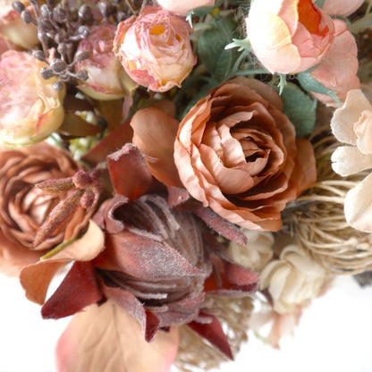 プロテアとパンパスグラスのブーケ＆ブートニアset