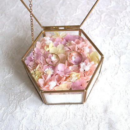 あじさいのボックスリングピロー