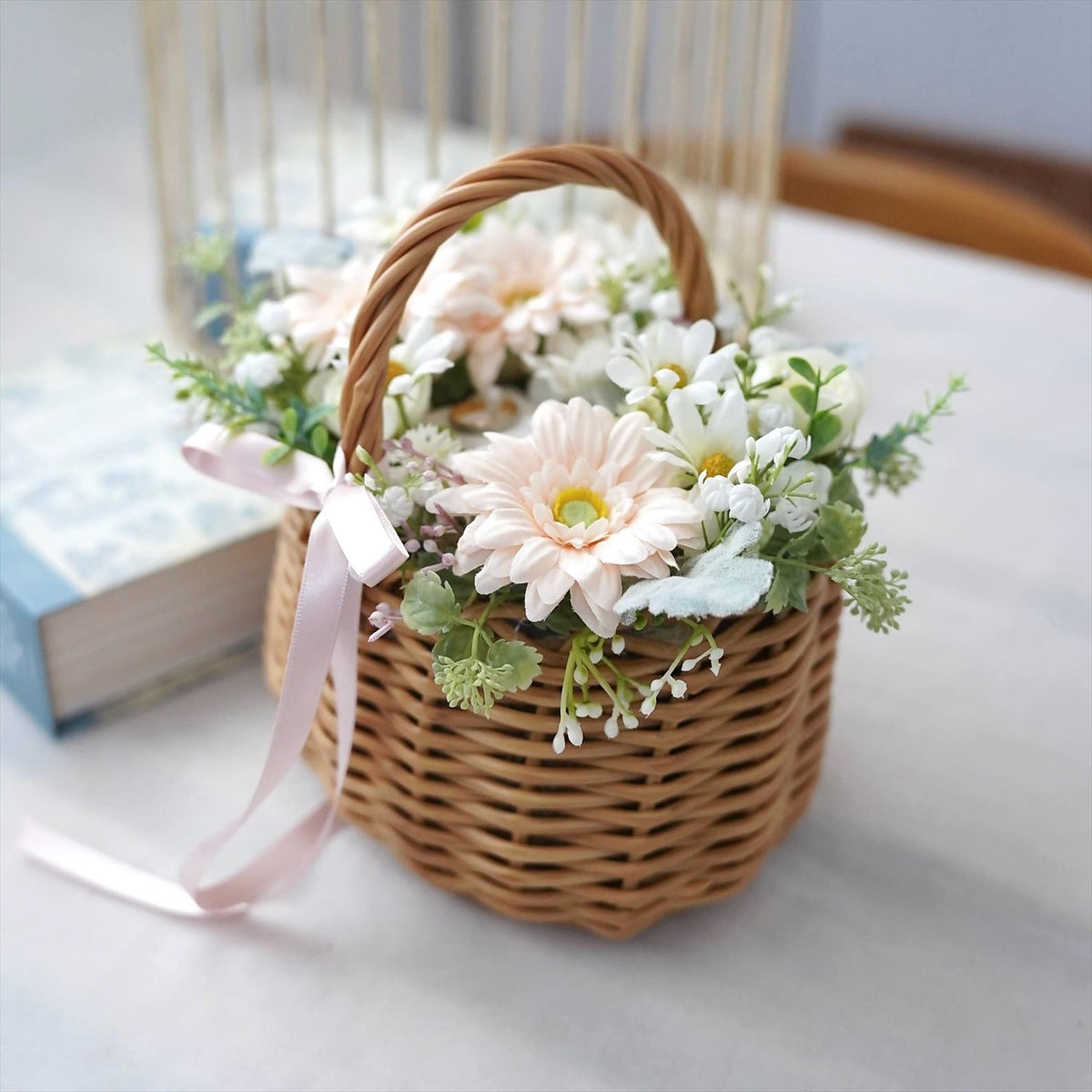 お花畑のようなリングピロー【結婚式　リングピロー】
