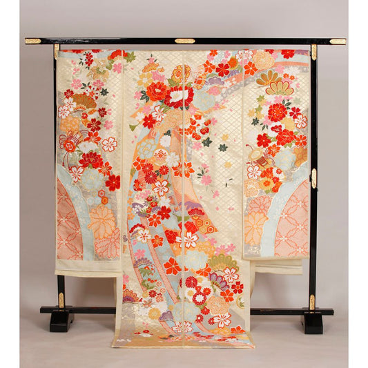 絢爛熨斗雪輪文 【結婚式 和装 色打掛 レンタル】