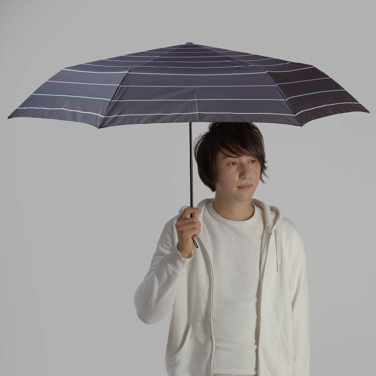 ボーダーカーボン軽量ミニ60【折りたたみ傘 おすすめ】 【結婚式 引き出物 ギフト】